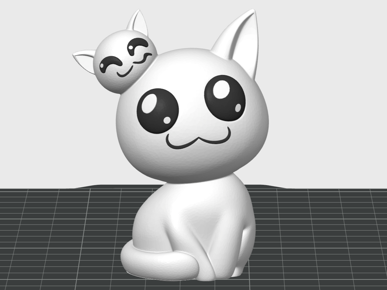 Mewgenics-inspired Chibi Cat – Easy Print Figurine