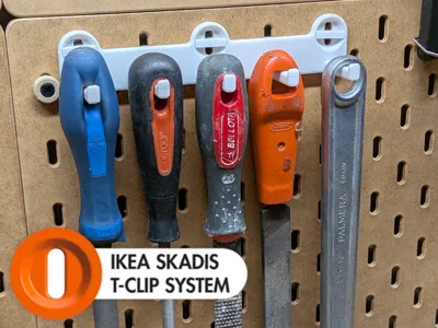IKEA Skadis File Holder / Multihook T-Clip System