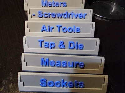 Angled Toolbox Labels
