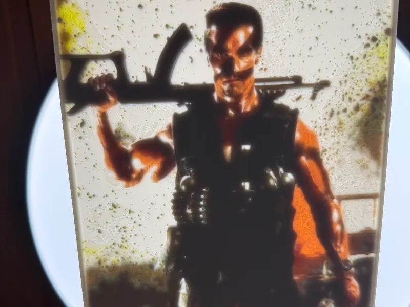 Schwarzenegger Commando Lithophane