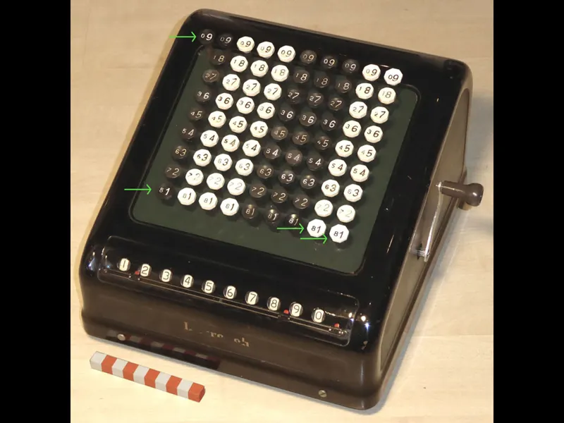 Keycaps for Burroughs Calculators