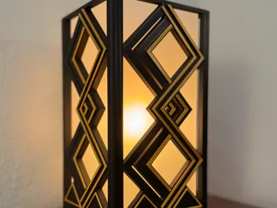 Art Deco Lampshade 4 for Ikea GRÖNÖ Lamp