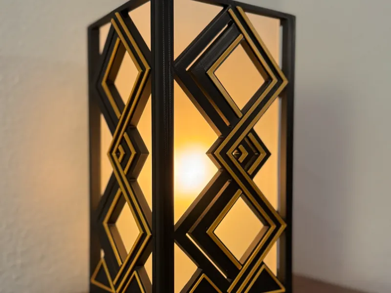 Art Deco Lampshade 4 for Ikea GRÖNÖ Lamp