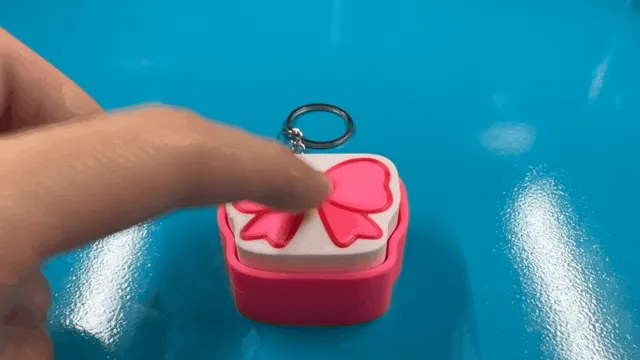 Kawaii Ribbon Bow Fidget Clicker Keychain
