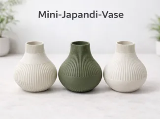 Mini Vase im Japandi Stil - 80mm, <30gramm, 2 hour