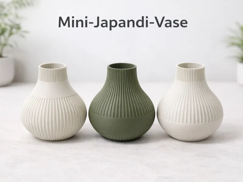Mini Vase im Japandi Stil - 80mm, <30gramm, 2 hour