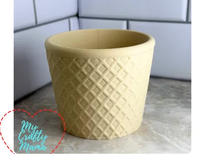 Waffle Cone Ice Cream Pint Holder 3 styles