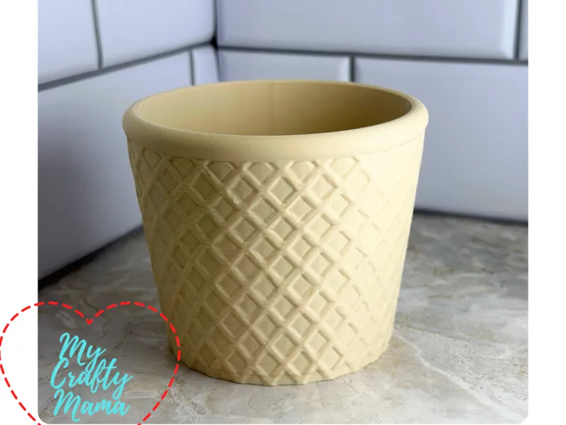 Waffle Cone Ice Cream Pint Holder 3 styles