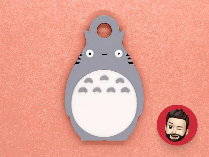 Ghibli Totoro keychain