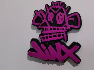Jinx Monkey Arcane (Calamita, Cornice, Logo)
