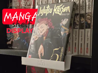 Parametric Manga/Book Display Shelf Bookend