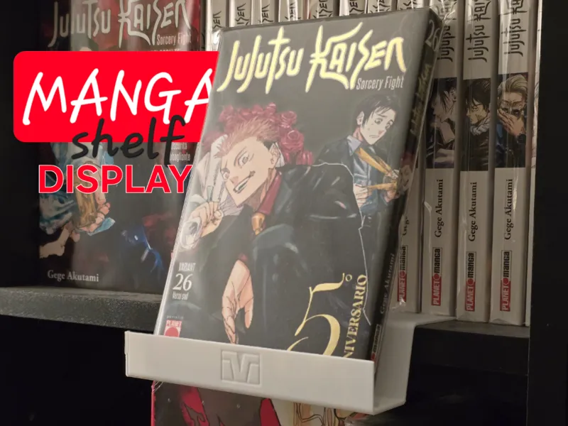 Parametric Manga/Book Display Shelf Bookend