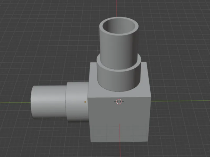 2 way pipe connector