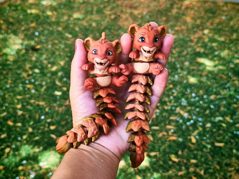 Very Cute Articulated Flexi Lion