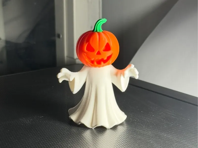 Halloween Dyniowy Duch (Pumpkin Head Ghost)