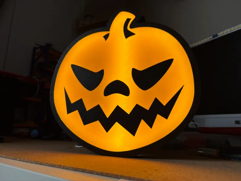 PUMPKIN LIGHT BOX HALLOWEEN