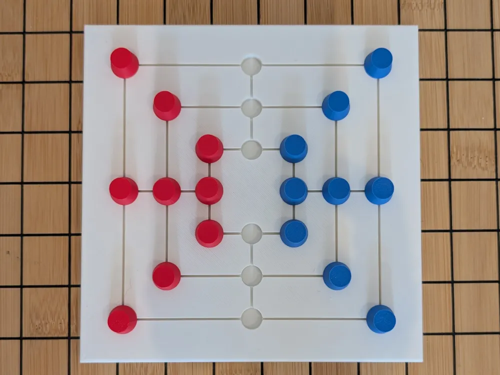 Nine Men's Morris - Classic Strategy Board Game by Eric3D MakerWorld ...