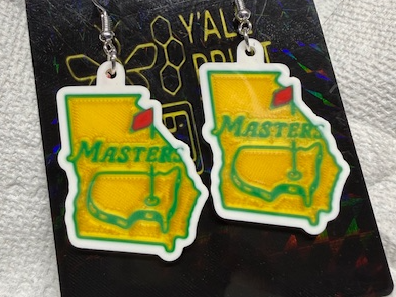 Masters earrings Ga outline
