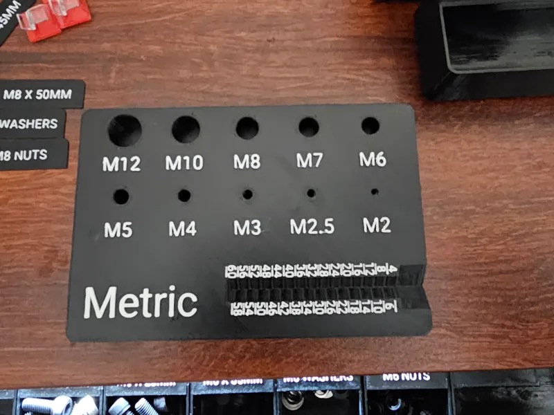Metric Bolt Size Checker