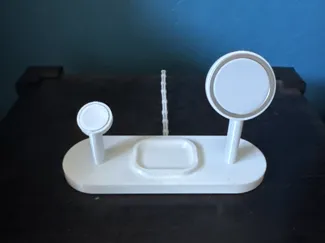Magsafe iPhone and Watch Stand With Airpods Tray