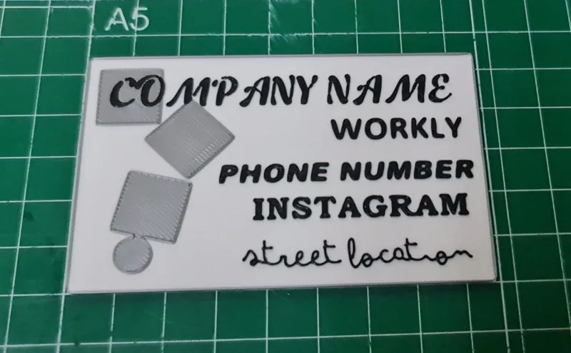 Customizable business card