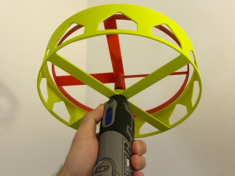 Dremel flyer launcher @ 30k RPM (check video)