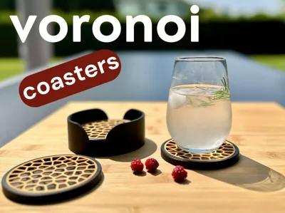 Voronoi Designer Coasters - An AVT Design