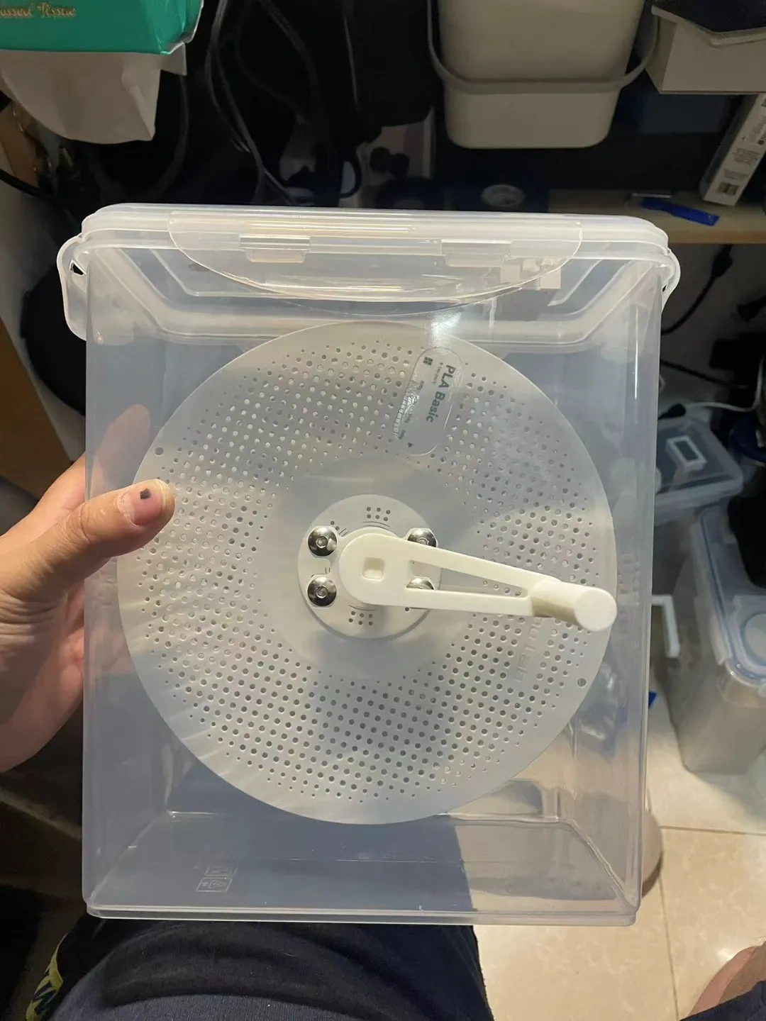 Miniatura 2 do modelo 3D 3D打印供料摇摇米捅料盘支架
