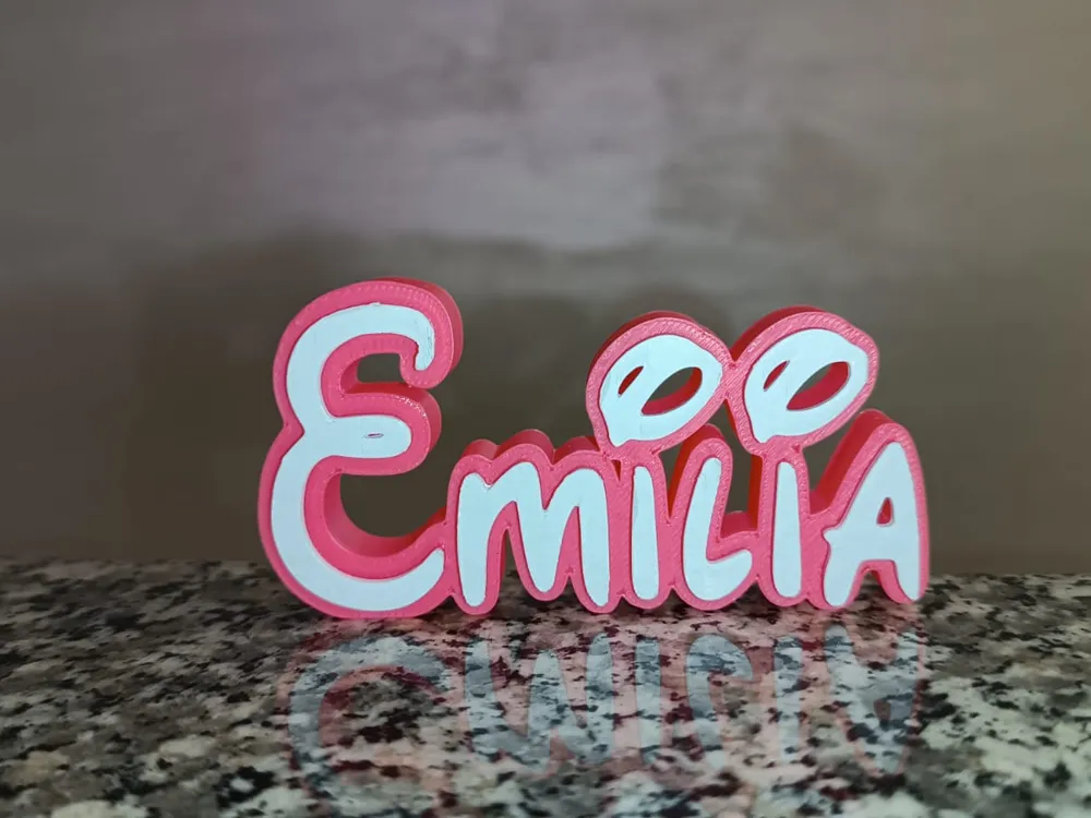 Emilia Disney Name Sign Decorated Room child Birth by Fabbiotto ...