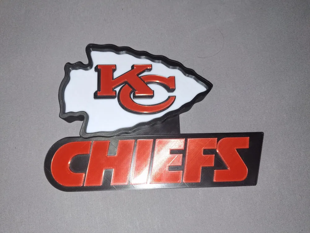 Kansas City Chiefs NFL Logo - Free 3D Print Model - MakerWorld