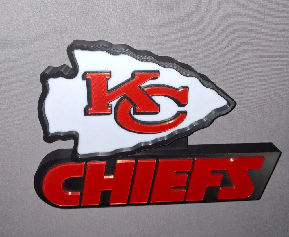 Kansas City Chiefs NFL Logo - Free 3D Print Model - MakerWorld