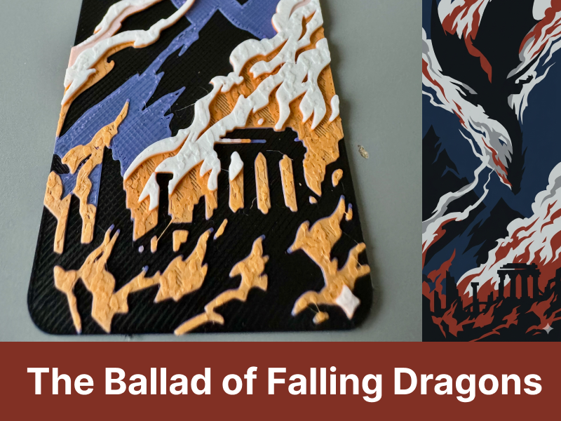 The Ballad of Falling Dragon inspired bookmark 