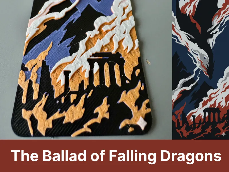 The Ballad of Falling Dragon inspired bookmark
