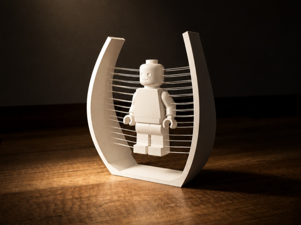 Brick Man Suspended - 3D printed Sculptures, in stock in India