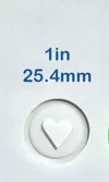 1 inch (25.4mm) disc