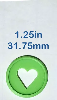 1.25 inch (31.75 mm) disc