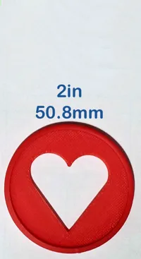 2 inch (50.8 mm) disc