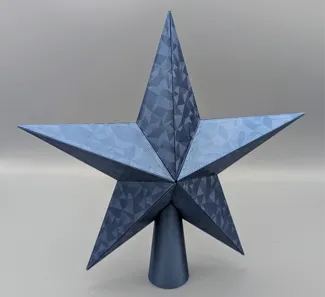 Funkelnder Weihnachtsstern Christbaumspitzenstern