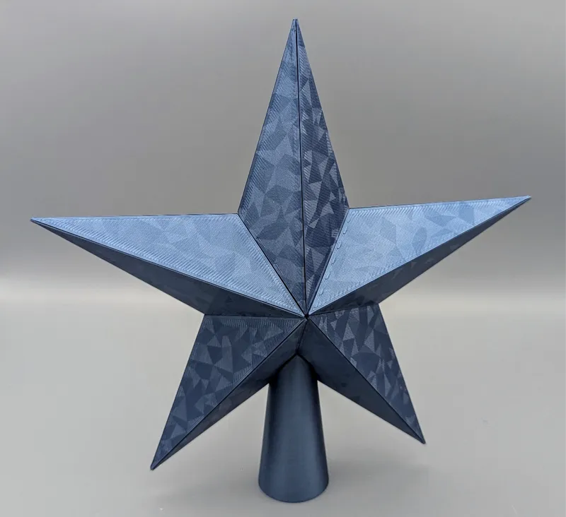 Funkelnder Weihnachtsstern Christbaumspitzenstern 
