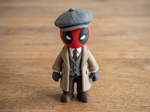 Letrero o emblema decorativo: Deadpool Peaky Blinders — referencia de MakerWorld
