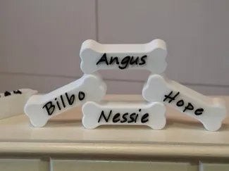 Hunde Knochen, Deko oder Memoriam
