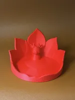 小鹿叶冠浅口收纳碗127X120X72mm