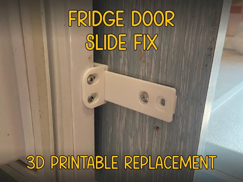 Fridge Door Slider Fix – 3D Printable Replacement