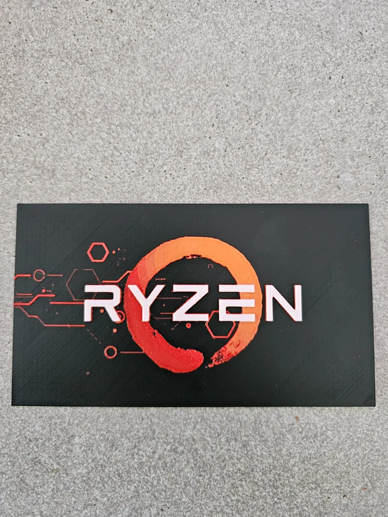 Ryzen Logo Hueforge