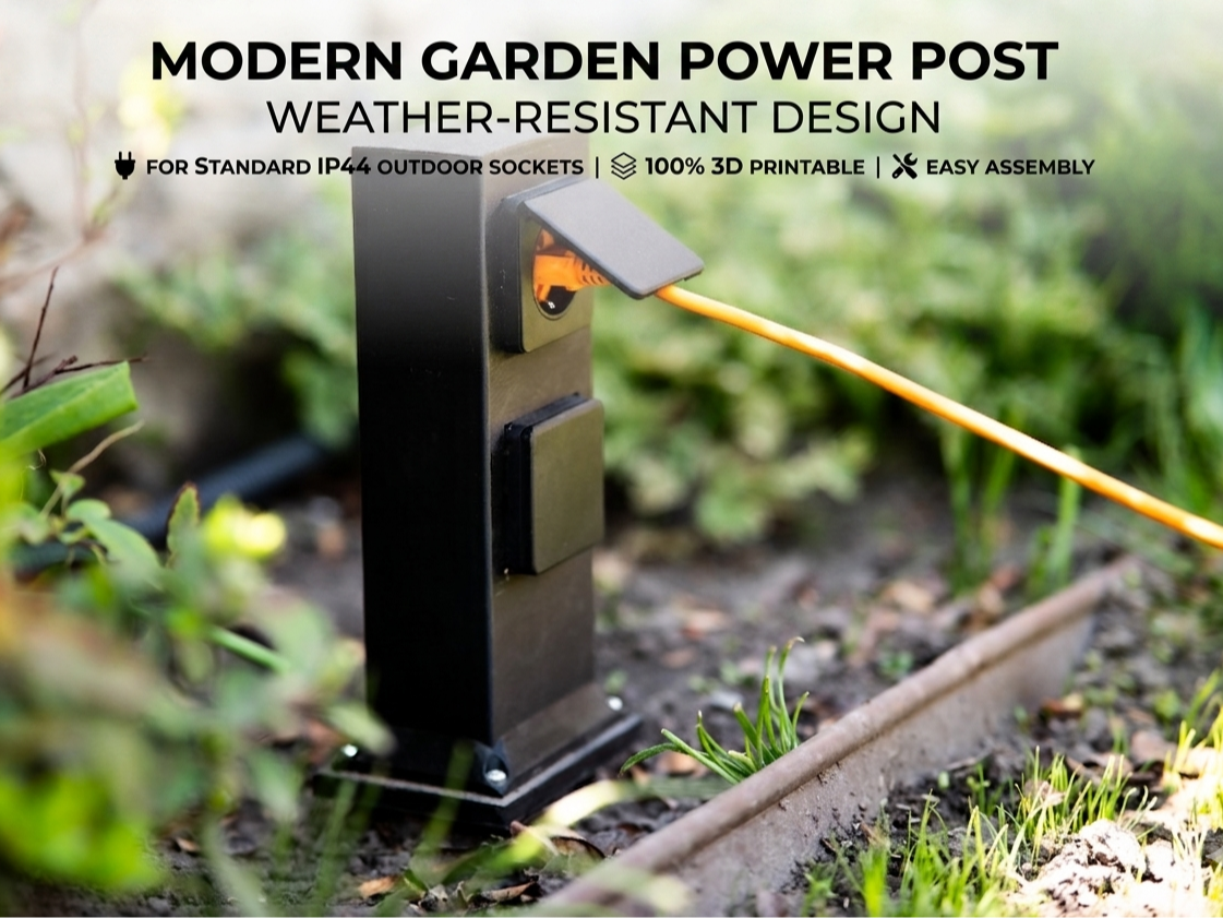 Outdoor garden Socket Power post 
