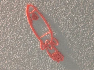 Spaceship ceiling decoration