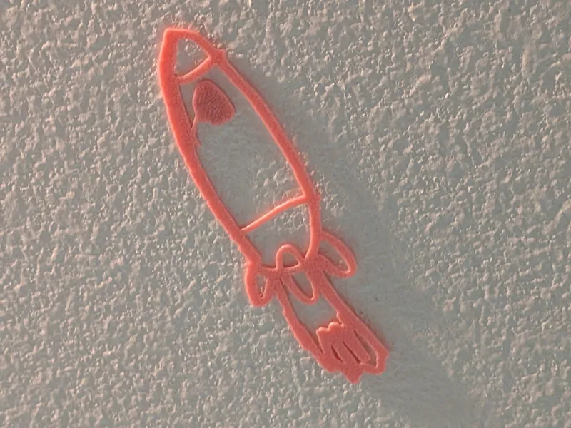Spaceship ceiling decoration