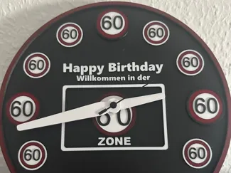 Uhr zum 60.ten Geburtstag (Bambu Hardware Kit)