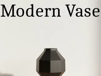 Minimalist Modern Vase – Clean 3D Print