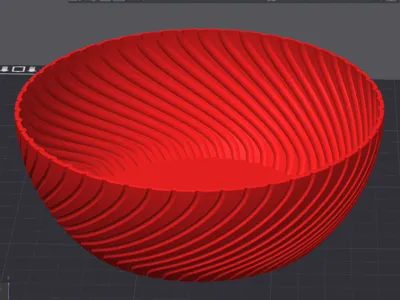 Spiral "candy" bowl 